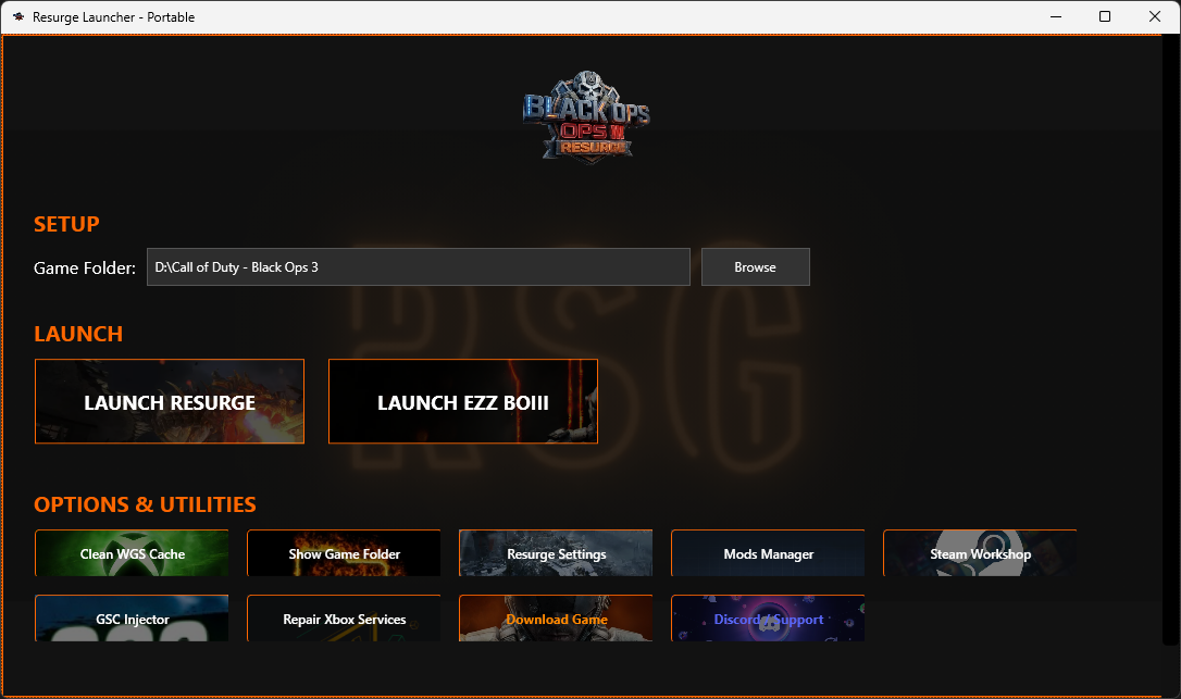 Resurge Client Interface